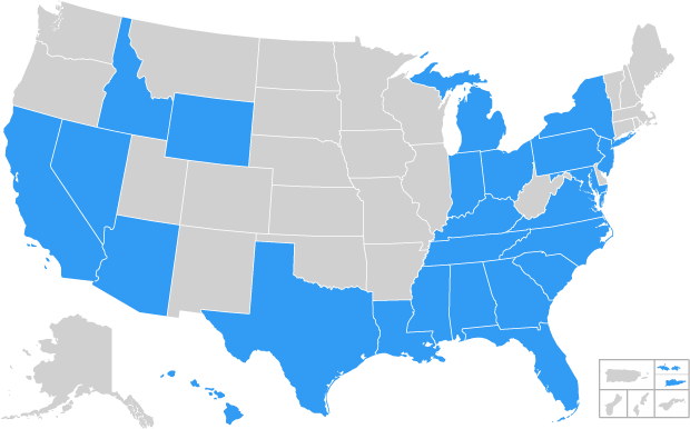 Team Shelter USA map